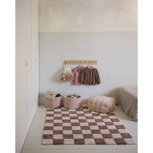 Lorena Canals Pouf Vichy Rose - Пуф ручной работы - изображение 3 | Labebe