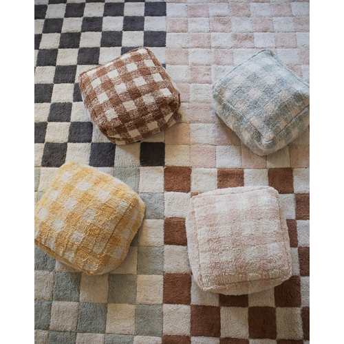 Lorena Canals Pouf Vichy Toffee - Пуф ручной работы - изображение 8 | Labebe