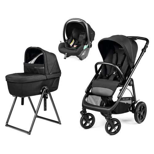 Peg Perego Veloce Town & Country True Black - საბავშვო ეტლი ტრანსფორმერი ავტოსავარძლით - image 1 | Labebe