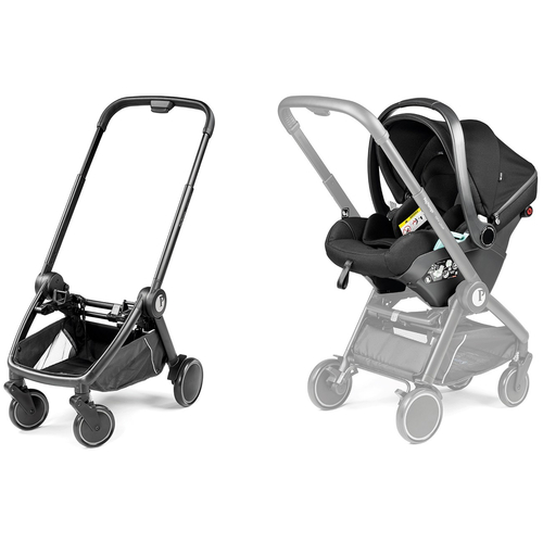 Peg Perego City Loop True Black - Детская модульная коляска-трансформер с автолюлькой - изображение 5 | Labebe