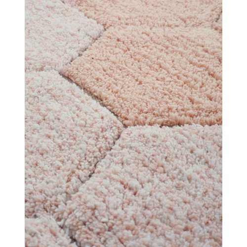 Lorena Canals Round Honeycomb Rose - რეცხვადი ხელნაკეთი ხალიჩა - image 6 | Labebe