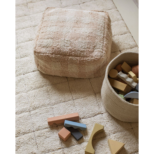 Lorena Canals Pouf Vichy Rose - Пуф ручной работы - изображение 5 | Labebe