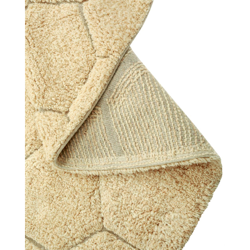 Lorena Canals Round Honeycomb Golden - რეცხვადი ხელნაკეთი ხალიჩა - image 7 | Labebe