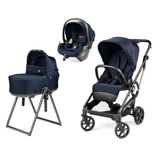 Peg Perego Vivace Special Edition Blue Shine - Baby modular system stroller with a car seat - image 32 | Labebe