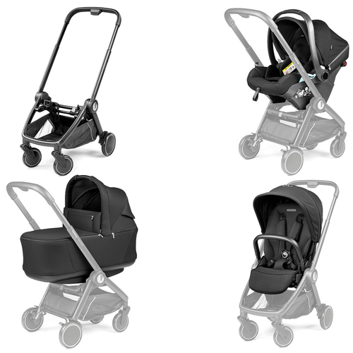 Peg Perego City Loop True Black - Baby modular system stroller with a car seat - image 44 | Labebe