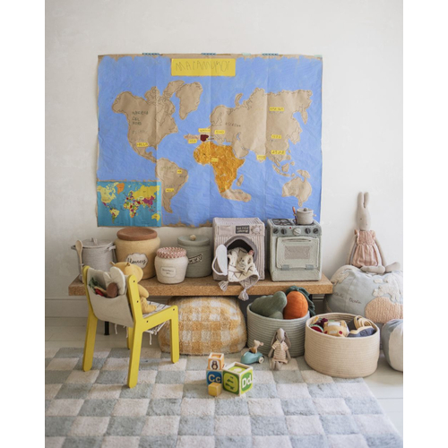 Lorena Canals Kitchen Tiles Blue Sage - რეცხვადი ხელნაკეთი ხალიჩა - image 2 | Labebe