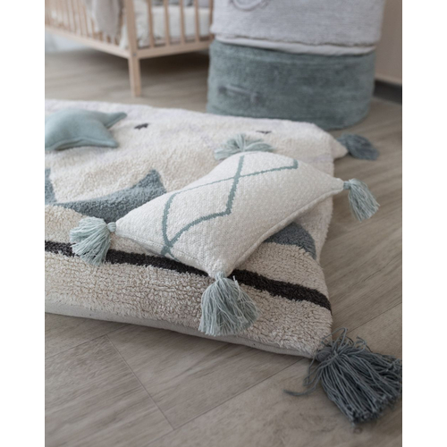 Lorena Canals Little Oasis Nat-Indus Blue - Подушка ручной работы - изображение 2 | Labebe