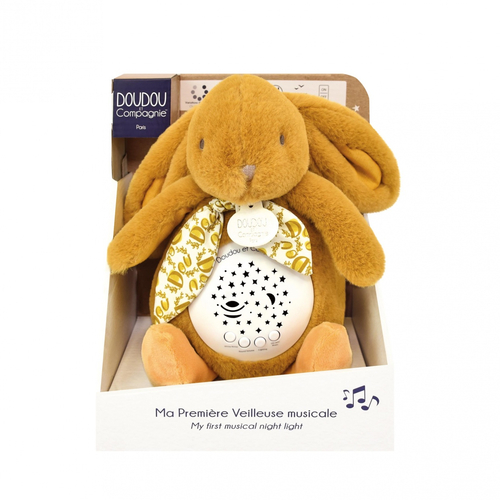 Lapin Doudou Musical Nightlight Projection D'Etoiles Ochre - მუსიკალური სათამაშო-სანათი - image 1 | Labebe
