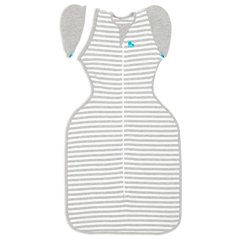 Love To Dream Transition Bag 1.0T Stretch Cotton Stripe GR L - საბავშვო საძილე ტომარა - image 2 | Labebe