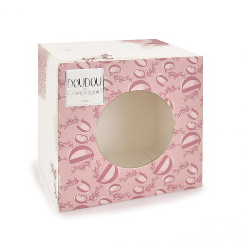 Lapin Doudou Pink Rabbit - რბილი სათმაშო პირსაწმენდით - image 3 | Labebe
