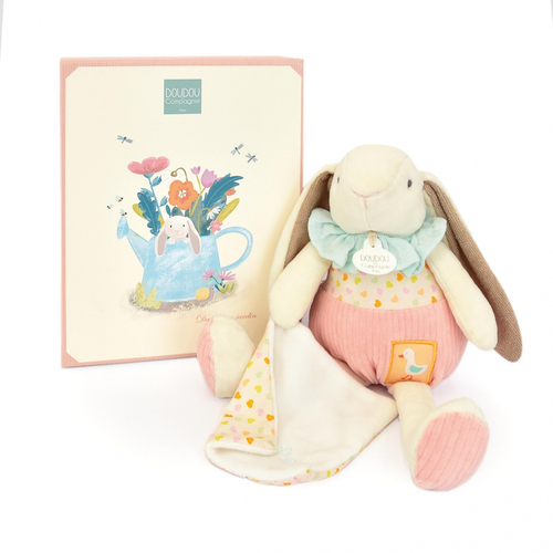 Ciboulette The BunnyPlush With Doudou - რბილი სათმაშო პირსაწმენდით - image 1 | Labebe