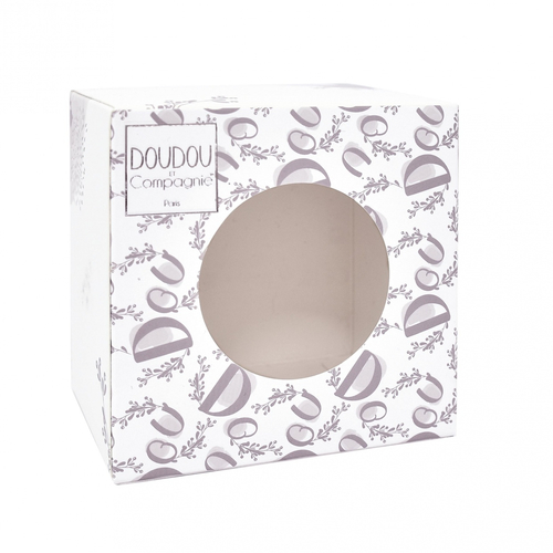 Lapin Doudou White Rabbit - რბილი სათმაშო პირსაწმენდით - image 3 | Labebe