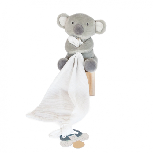 Unicef Doll With Doudou Pacifier Koala - რბილი სათამაშო პირსაწმენდით და საწოვარის საკიდით - image 2 | Labebe