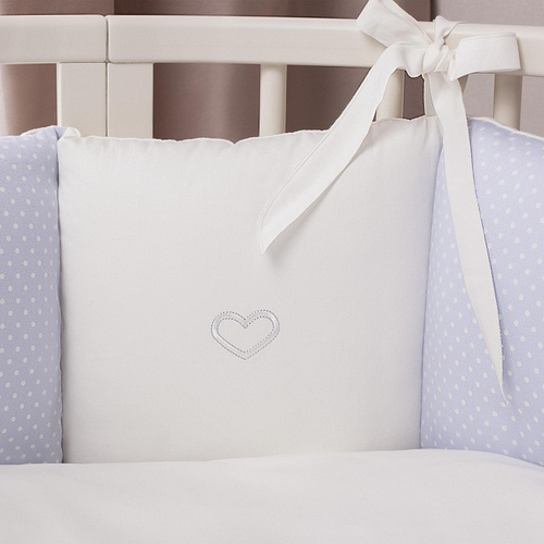 Perina Sensitive Oval Blue - Комплект детского белья для круглой и овальной кроватки - изображение 3 | Labebe