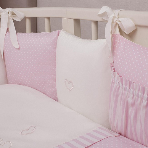 Perina Sensitive Oval Pink - საბავშვო თეთრეულის ნაკრები მრგვალი და ოვალური საბავშვო საწოლისთვის - image 5 | Labebe