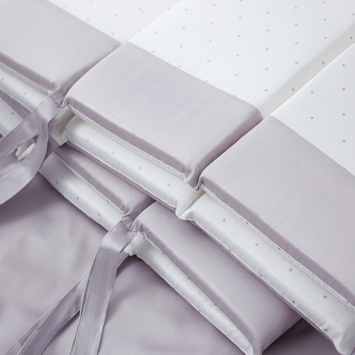 Perina Bambino Oval Grey - Комплект детского постельного белья для круглой и овальной кроватки - изображение 4 | Labebe