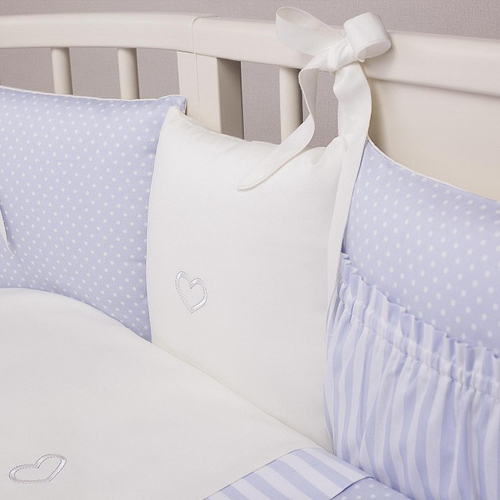 Perina Sensitive Oval Blue - Комплект детского белья для круглой и овальной кроватки - изображение 5 | Labebe