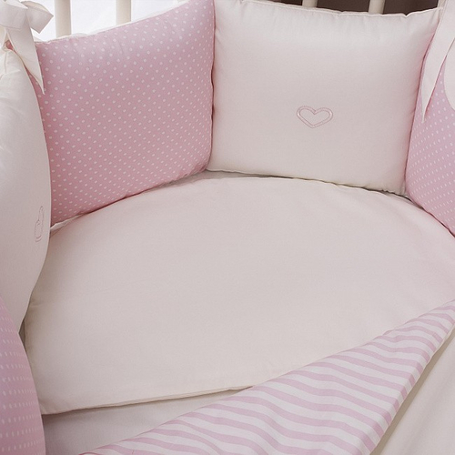 Perina Sensitive Oval Pink - Комплект детского белья для круглой и овальной кроватки - изображение 4 | Labebe