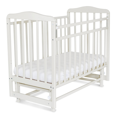 SKV Company Julia Light White LB - Baby cot with swing mechanism - image 1 | Labebe