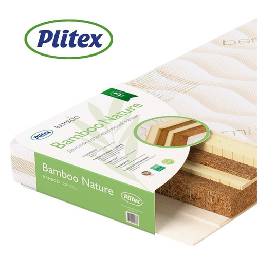 Plitex Bamboo Nature - Children's orthopedic mattress - image 1 | Labebe