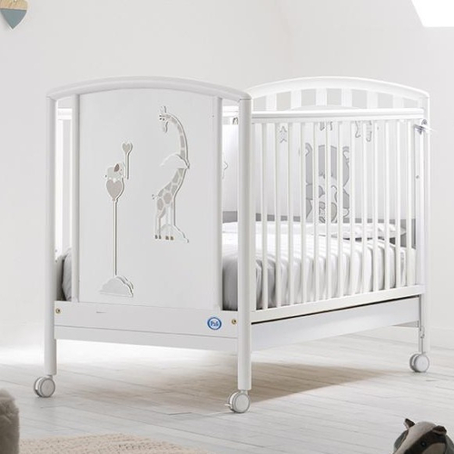 Pali Savana Nuvola Bianco - Детская кроватка на колесиках - изображение 1 | Labebe