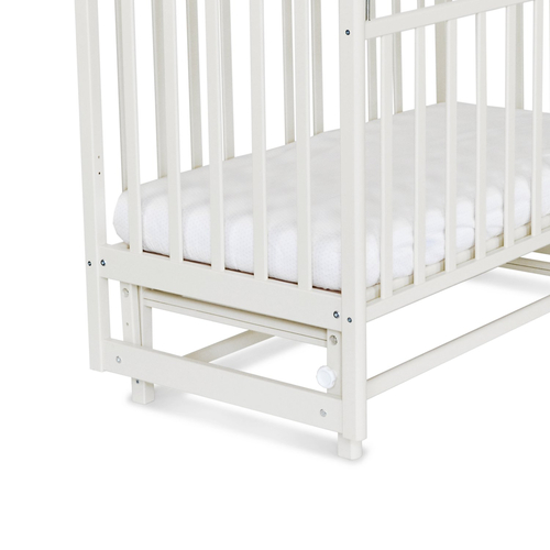 SKV Company Julia Light White LB - Детская кроватка с маятниковым механизмом - изображение 3 | Labebe