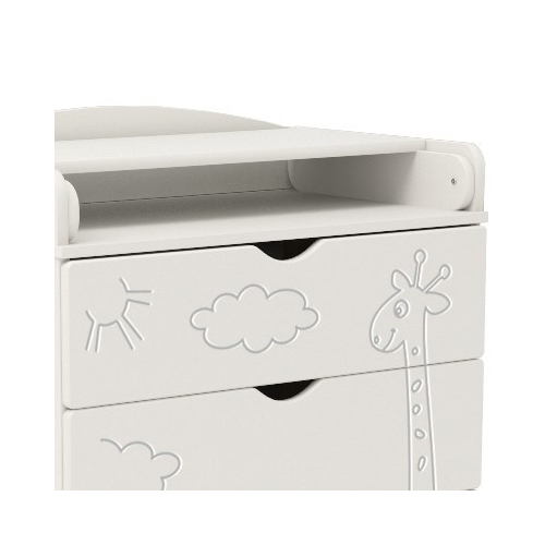 SKV Company Giraffe White - Drawer chest with a changing table - image 3 | Labebe