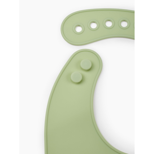 Happy Baby Bib Green - Soft silicone bib - image 4 | Labebe