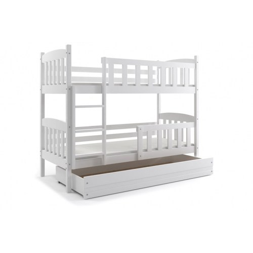 Interbeds Kubus Bunk White - Teen's wooden bunk bed - image 3 | Labebe