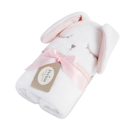 Perina Bunny Pink - Детское банное полотенце - изображение 1 | Labebe