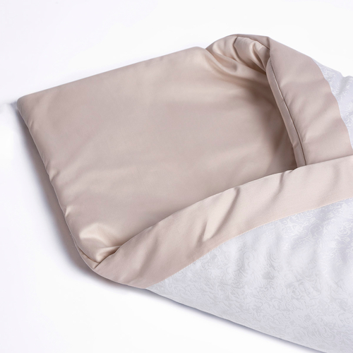 Perina Blanket Beige/White - საბანი-კონვერტი სამშობიროდან გამოსაწერად - image 4 | Labebe