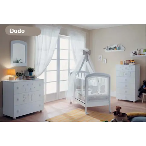 Pali Dodo Bianco - საბავშვო საწოლი გორგოლაჭებით - image 3 | Labebe