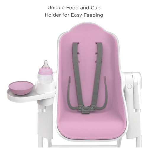 Oribel Cocoon Pink, Rose Meringue - საბავშვო საკვები სკამი - image 7 | Labebe