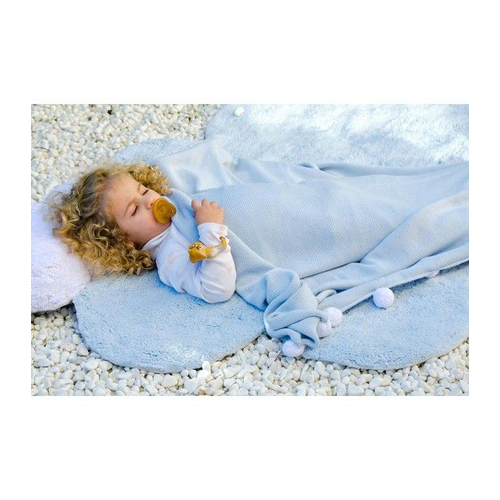 Lorena Canals Puffy Dream Blue - Стираемый ковер ручной работы - изображение 2 | Labebe