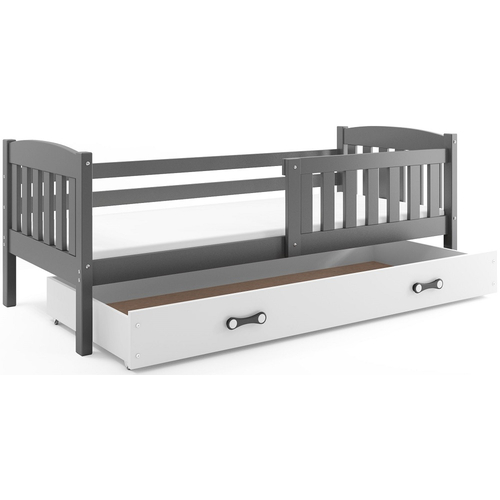 Interbeds Kubus Grey/White - Teen wooden bed - image 2 | Labebe