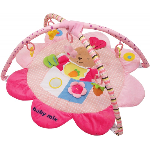 Baby Mix Bunny Pink - Детский развивающий коврик - изображение 1 | Labebe