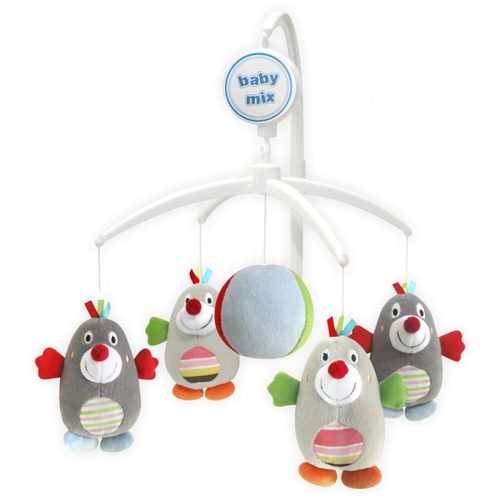 Baby Mix Baby Moles - Музыкальная карусель с плюшевыми игрушками - изображение 1 | Labebe