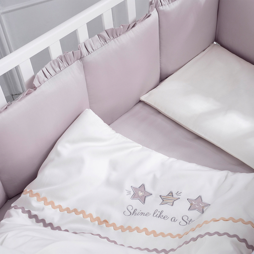 Perina Toys Grey - Комплект детского постельного белья - изображение 5 | Labebe