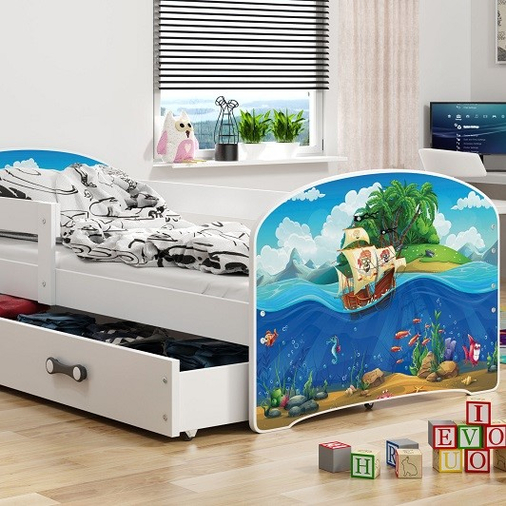 Interbeds Luki Pirates - Teen wooden bed - image 1 | Labebe