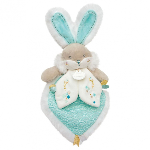 Lapin De Sucre Almond Doudou - Soft toy with a handkerchief - image 2 | Labebe