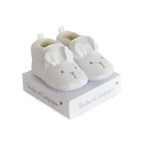 Booties Baby White - Baby slippers - image 1 | Labebe