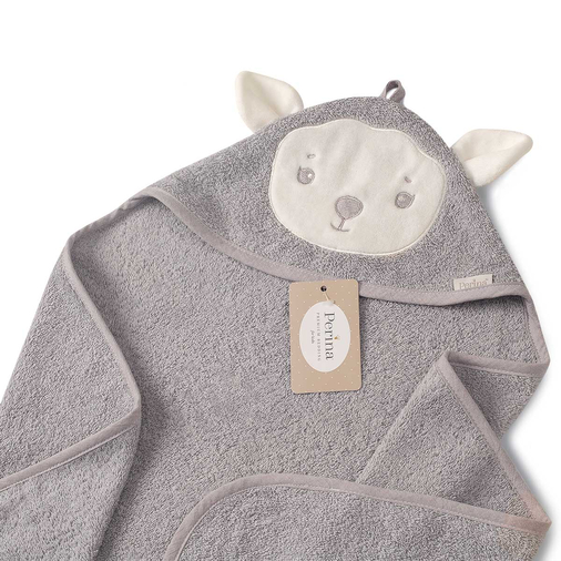 Perina Muzzle Grey - Детское банное полотенце - изображение 2 | Labebe