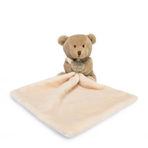 Ours Boite Fleur Nature Bear - Soft toy with a handkerchief - image 2 | Labebe