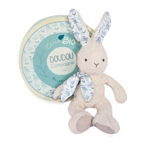 Doudou Botanic Organic Pantin Bunny White - რბილი სათამაშო - image 1 | Labebe