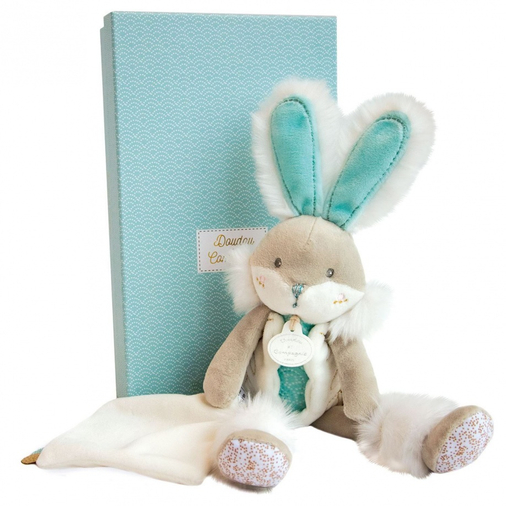 Lapin De Sucre Almond Doll With Doudou - Soft toy with a handkerchief - image 1 | Labebe