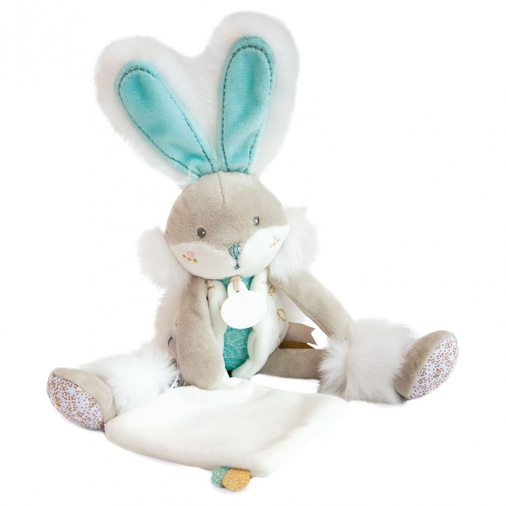 Lapin De Sucre Almond Doll With Doudou - Soft toy with a handkerchief - image 2 | Labebe
