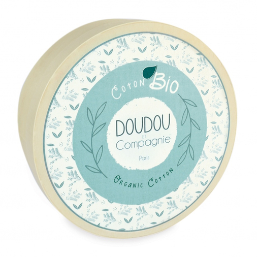 Doudou Botanic Organic Dog Mm With Doudou Blue - Soft toy with a handkerchief - image 3 | Labebe