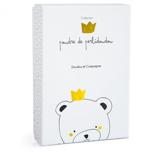 Ours Petit Roi Doudou Bear With Pacifier - რბილი სათამაშო პირსაწმენდით და საწოვარის საკიდით - image 3 | Labebe