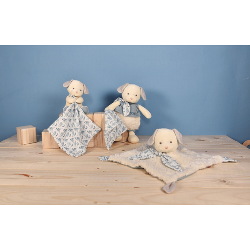 Doudou Botanic Organic Dog Mm With Doudou Blue - რბილი სათამაშო პირსაწმენდით - image 5 | Labebe