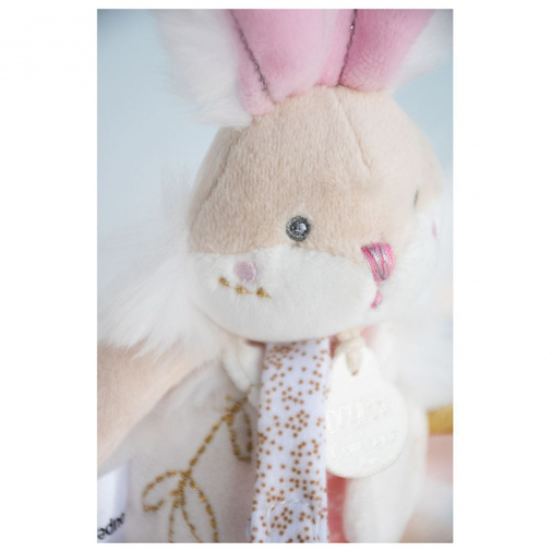 Lapin De Sucre Dolls Pacifier With Rattle Assortment - Soft toy with a handkerchief and pacifier holder - image 5 | Labebe